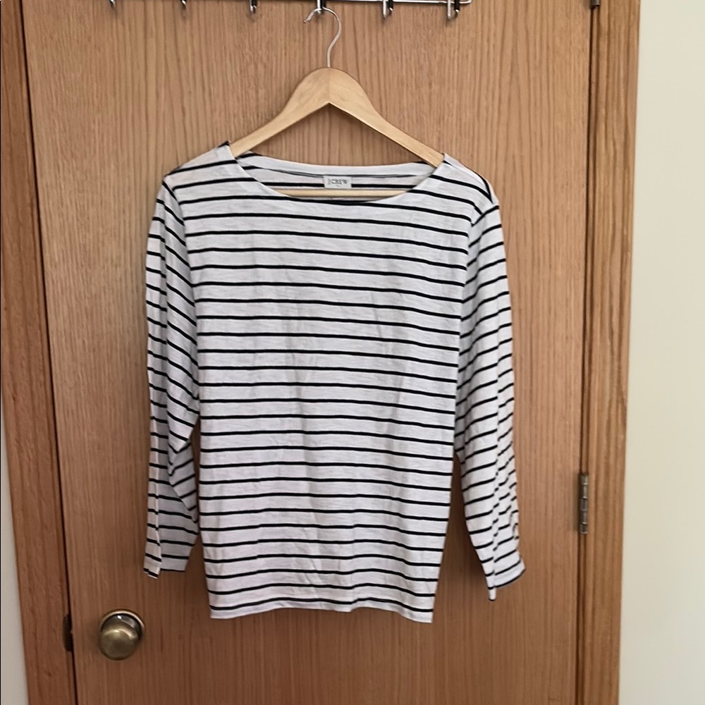 NWT new with tags J. Crew Factory Navy and White Striped Top
